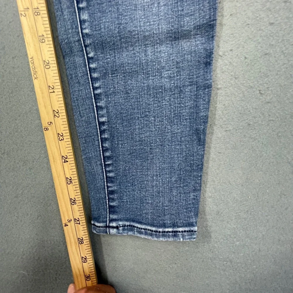 J.Crew Blue Distressed Skinny Jeans Women Size 30 H4496